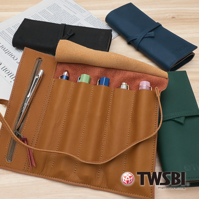 TWSBI（ツイスビー）ロールペンケース スムースレザー 5本用 | ペンハウス