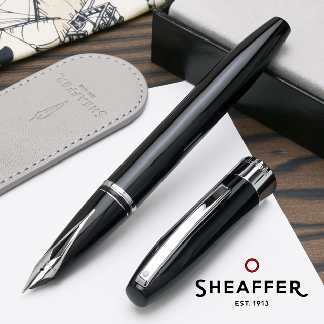 SHEAFFER シェーファー 万年筆 ブラック　18K SHEAFFER (シェーファー) 万年筆 ブラック×ゴールド レガシー