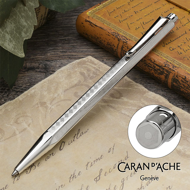 カランダッシュ ボールペン エクリドール マヤ シルバー　ロジウムプレート 0890-286-a.jpg