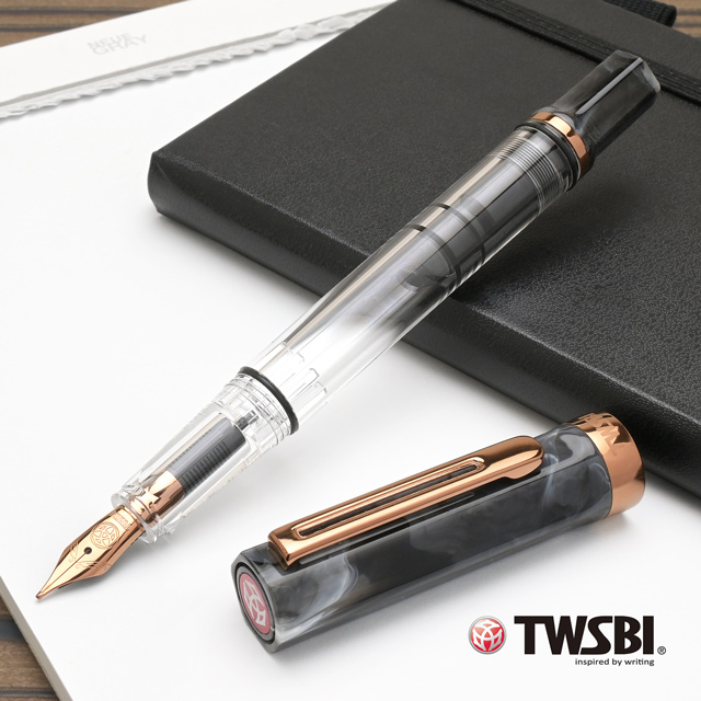 万年筆 TWSBI ツイスビー エコ ECO ブラックマーブル with/B | ペンハウス