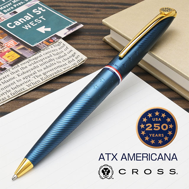 クロス 限定品 ボールペン ATX アメリカーナ ブルーPVD | ペンハウス
