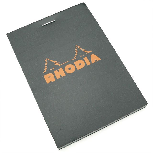 RHODIA（ロディア） 単品 ブロックロディア No.12 ブラック 5mm方眼 CF122009