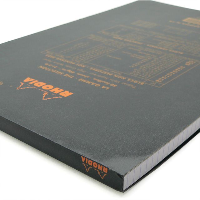 RHODIA（ロディア） 単品 ブロックロディア No.19（A4） 5mm方眼 ブラック CF192009