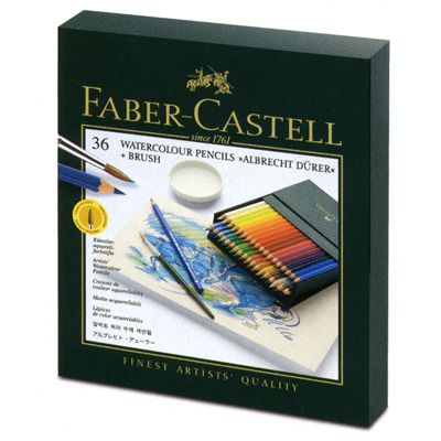 FABER-CASTELL（ファーバーカステル） 水彩色鉛筆 アルブレヒト デューラー水彩色鉛筆 117538 36色+筆1本（スタジオBOX）