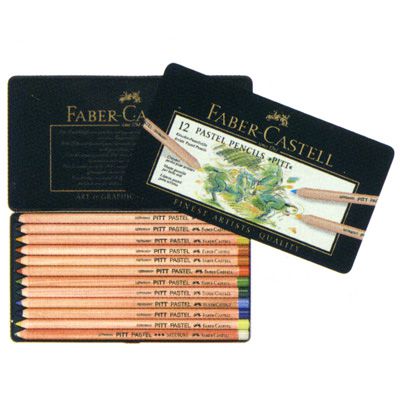 FABER-CASTELL（ファーバーカステル） ピット パステル鉛筆 112112＠ 12色（缶入）