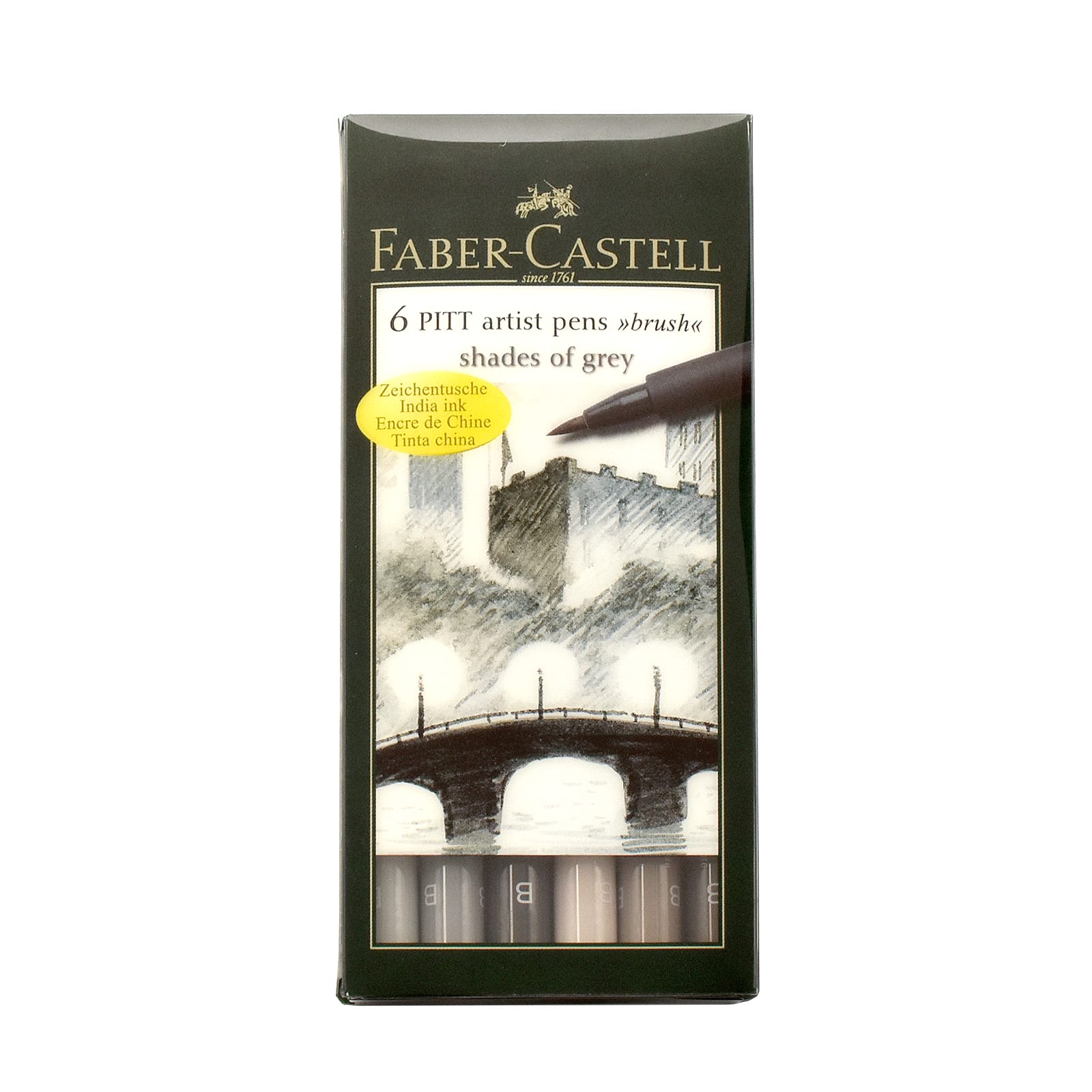 FABER-CASTELL（ファーバーカステル） ピット アーティストペン 167104 グレートーンパック