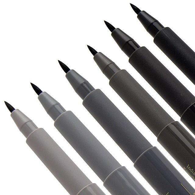 FABER-CASTELL（ファーバーカステル） ピット アーティストペン 167104 グレートーンパック