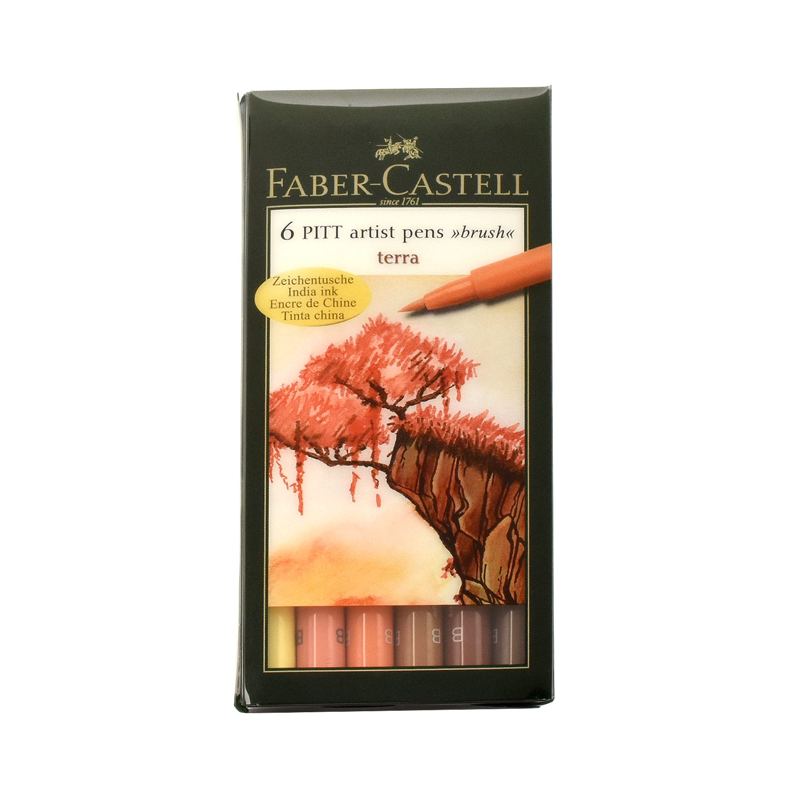 FABER-CASTELL（ファーバーカステル） ピット アーティストペン 167106 TERRA（大地）パック