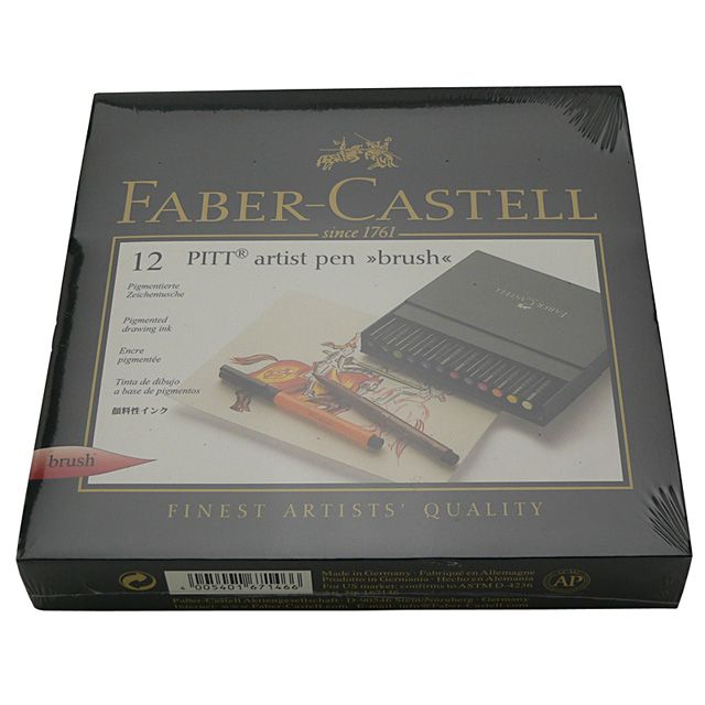 FABER-CASTELL（ファーバーカステル） ピット アーティストペン 167146 12色（スタジオBOX）