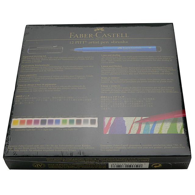 FABER-CASTELL（ファーバーカステル） ピット アーティストペン 167146 12色（スタジオBOX）