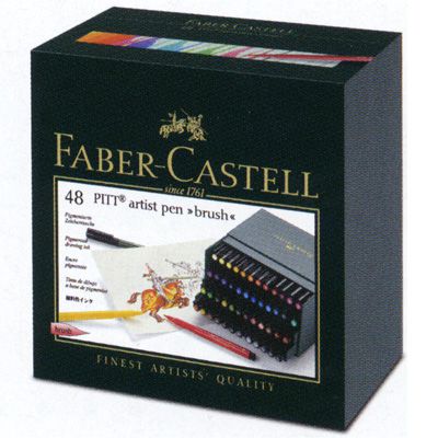 FABER-CASTELL ファーバーカステル 色鉛筆 ピット アーティストペン 48