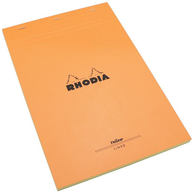 RHODIA（ロディア） 単品 ブロックロディア No.19（A4） 横罫 オレンジ イエロ－ペーパー CF19660
