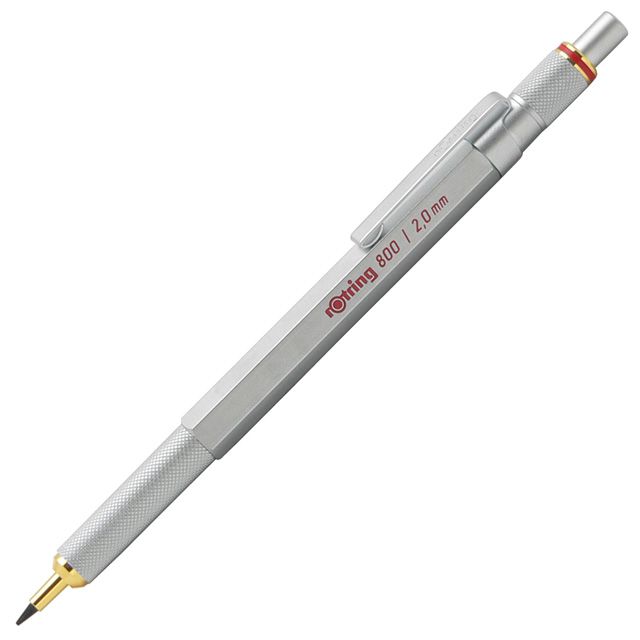 Rotring ロットリング 芯ホルダー 製図用品 ロットリング800シリーズ 1922347 シルバー 世界の筆記具ペンハウス