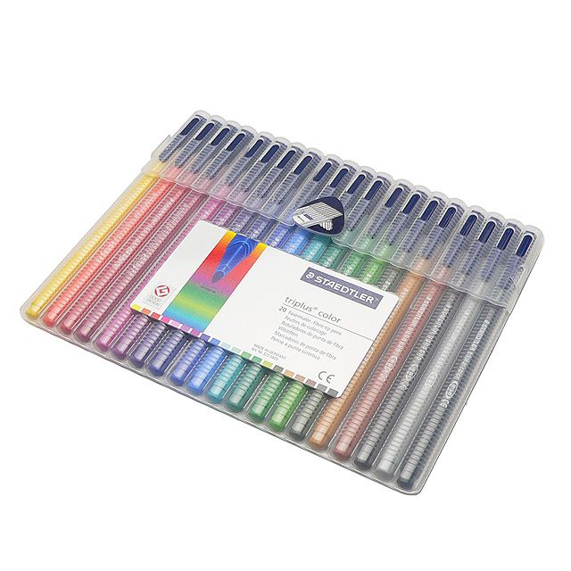 STAEDTLER（ステッドラー） ファイバーチップペン トリプラス 323SB20 20色セット