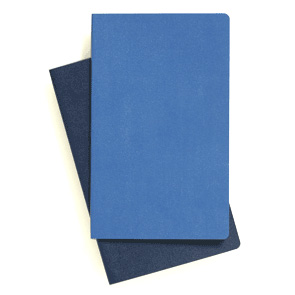 MOLESKINE（モレスキン） Xスモールサイズ ヴォラン ジャーナル プレーンノートブック＜無地＞ ブルー 2冊セット QP703B