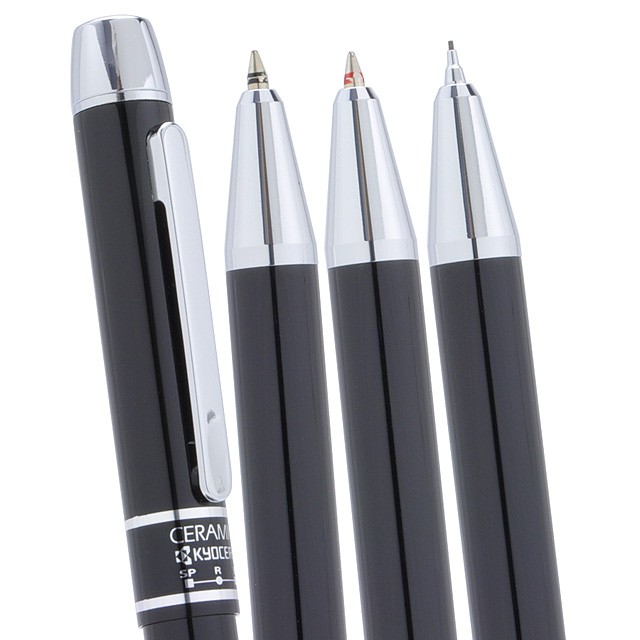京セラ 複合筆記具 天然木製ケース入りペン KM-25WN ブラック