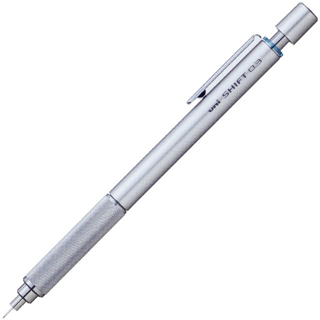三菱鉛筆 ペンシル シフト M4-1010 シルバー 0.4mm