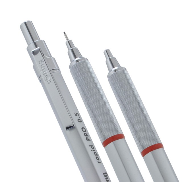 rOtring（ロットリング） ペンシル 0.5mm ラピッドPROシリーズ 1904255 シルバー