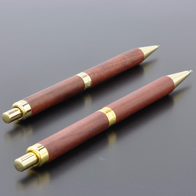 京セラ ニードルポイントペン＆シャープペン 天然木製ケース入りペン セラペンセット ウッド KB-350WSN