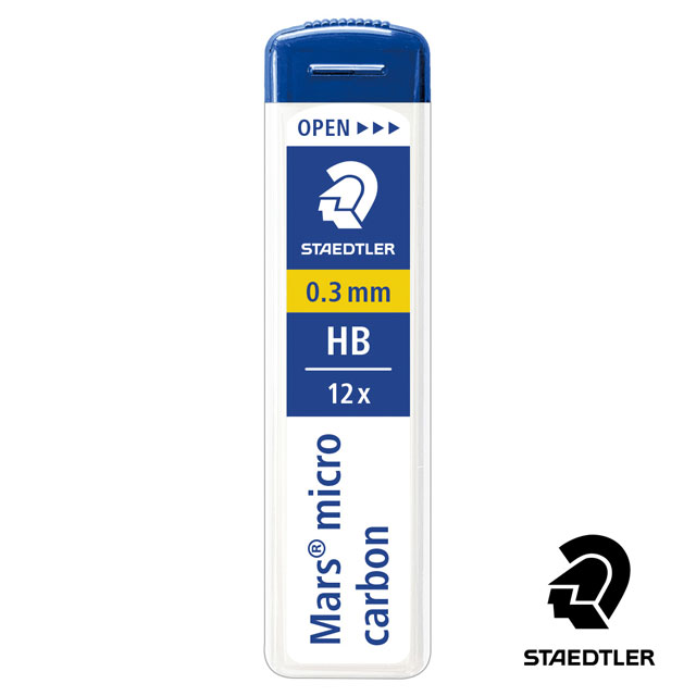 STAEDTLER ステッドラー マルス マイクロカーボン芯 0.3mm ブラック 12