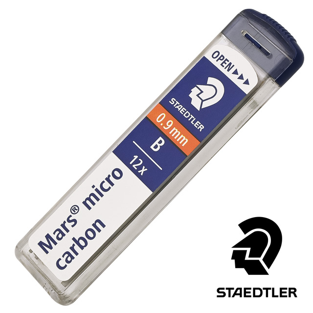 STAEDTLER（ステッドラー） マルス マイクロカーボン芯 0.9mm ブラック 12本入り 250_09