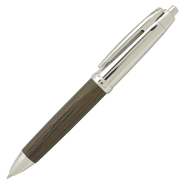 三菱鉛筆 複合筆記具 ピュアモルト オークウッドプレミアムエディション MSE4-5025 オフブラック