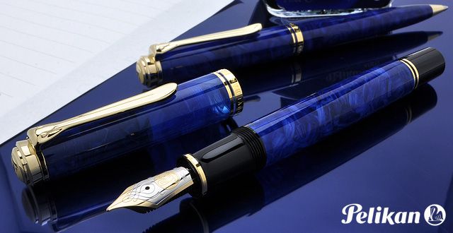 PELIKAN SOUVERAN ブルー 万年筆-