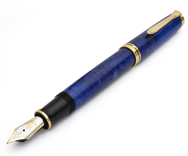 ペリカン万年筆 スーベレーン 限定品 M800 ブルー・オー・ブルー EF 極細-