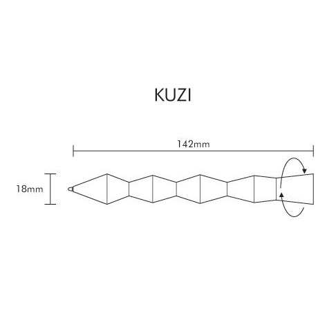 ACME（アクメ） ボールペン コレチオーネ・マテリアリ P2KR19BK/RB カリム・ラシッド KUZI - BLACK