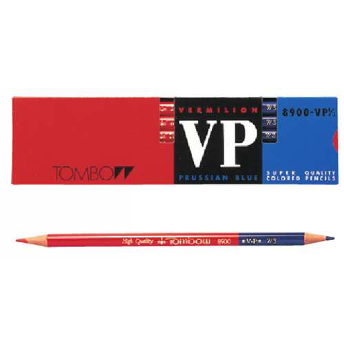 トンボ鉛筆 鉛筆 赤青鉛筆 8900-VP 7/3（朱藍） 1ダース