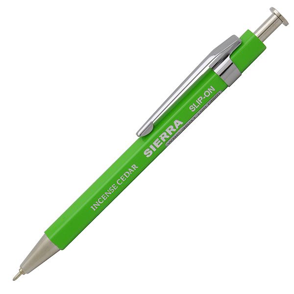 スリップオン ボールペン SIERRA 木軸ボールペンS WBP-3501LGR ライトグリーン