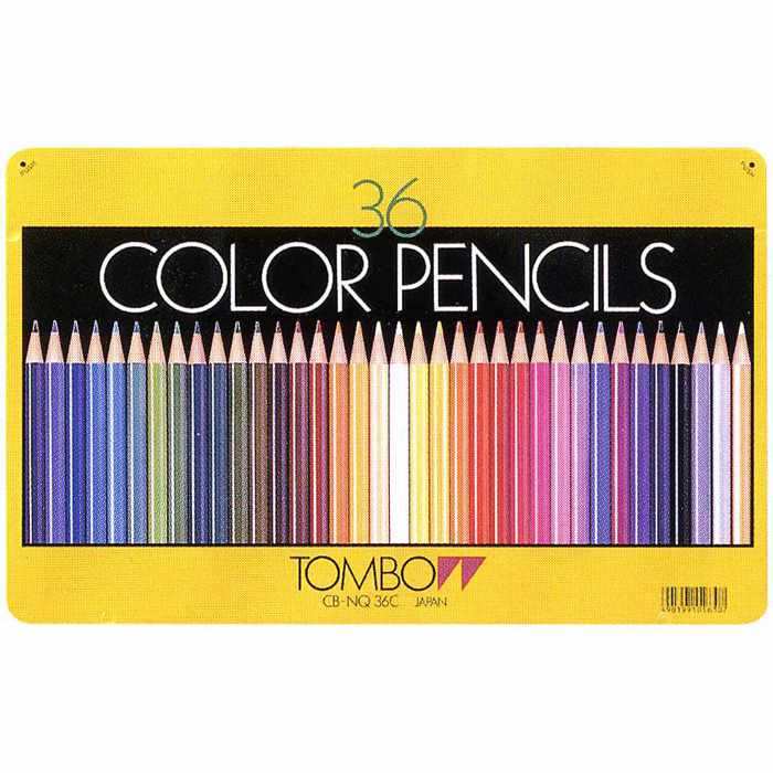 トンボ鉛筆 色鉛筆 CB-NQ36C 36色（缶入）