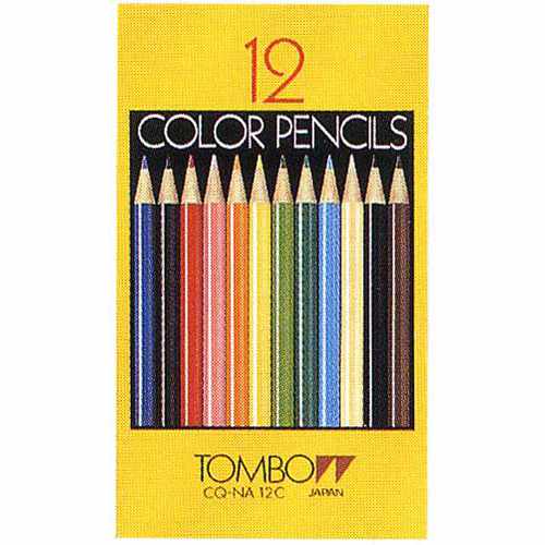トンボ鉛筆 色鉛筆 CQ-NA12C 12色（紙箱）