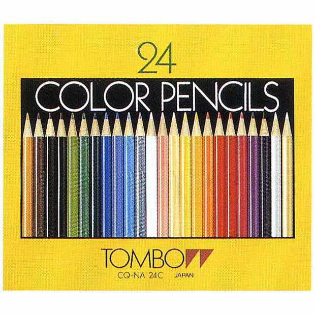 トンボ鉛筆 色鉛筆 CQ-NA24C 24色（紙箱）