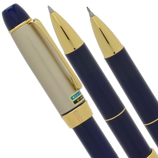 三菱鉛筆 ネームペン 印鑑付多機能ペン（ボールペン黒＋シャープ） 3051シリーズ SHW-3051-40 紺
