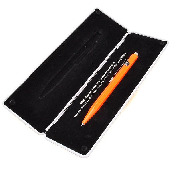 CARAN D'ACHE（カランダッシュ）ボールペン 限定品 849ポップライン NF0849-530 オレンジ 缶ケース入り