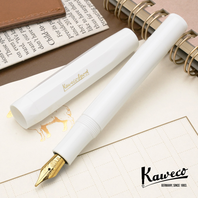 KAWECO 万年筆 カヴェコ 万年筆 クラシックスポーツ CSFP-WH ホワイト