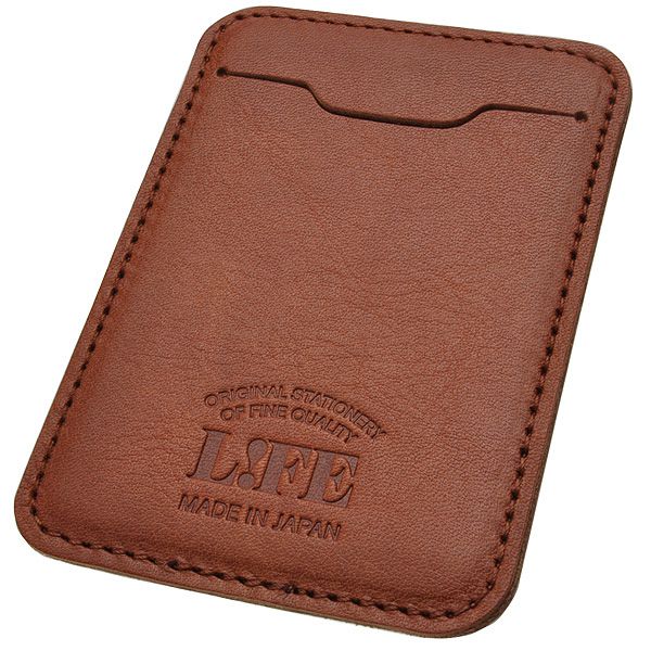 LIFE ライフ 本革 パスケース キャメル SA230C 世界の筆記具ペンハウス