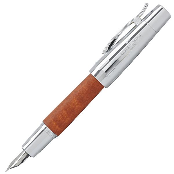 FABER-CASTELL（ファーバーカステル） 万年筆 デザインシリーズ エモーション ウッド&クローム 梨の木 ブラウン 14820