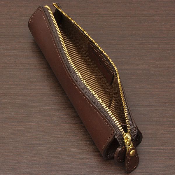 SLIP-ON（スリップオン） LC バレルペンケース タバコ（ダークブラウン） ILC-3802TOBACCO