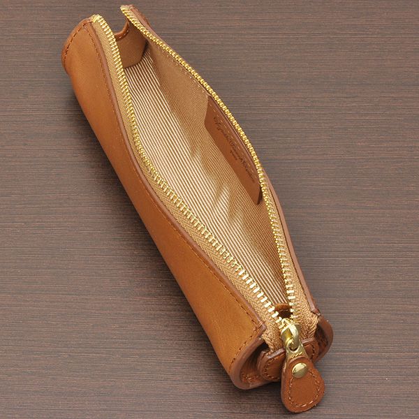 SLIP-ON（スリップオン） LC バレルペンケース コニャック（キャメル） ILC-3802COGNAC