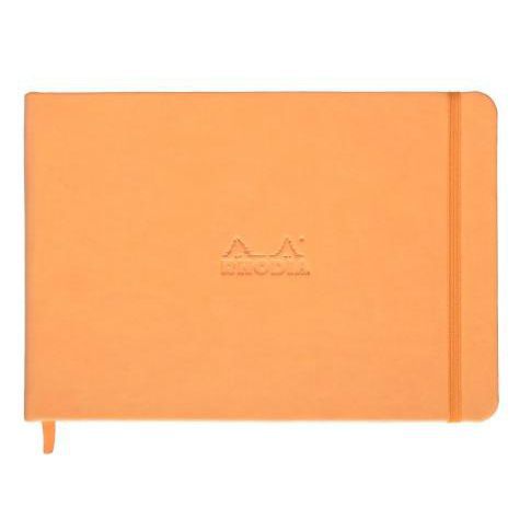 RHODIA（ロディア） A5サイズ ウェブノートブック ランドスケープ cf118048 オレンジ 5mmドット方眼