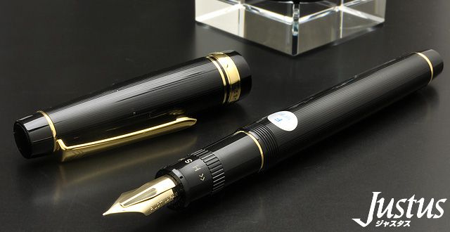 PILOT パイロット 万年筆 ジャスタス95 FJ-3MR-SB ストライプブラック ...