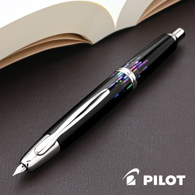 PILOT パイロット 万年筆 キャップレス螺鈿 FCN-5MP-RS ストライプ ...