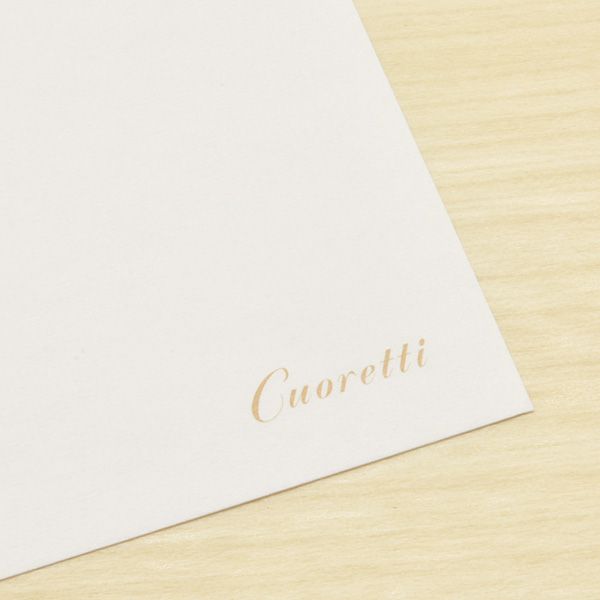 Cuoretti（クオレッティ） コットン ホワイト カード XG1631 無地