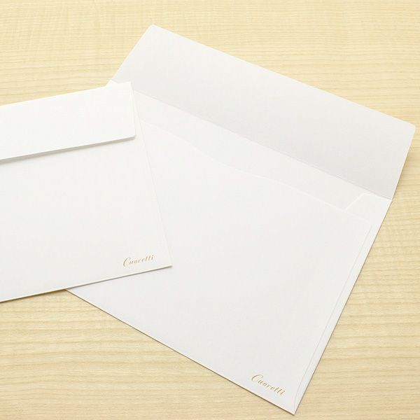 Cuoretti（クオレッティ） コットン レターセット ホワイト XG2235 封筒+便箋セット 蝶と花