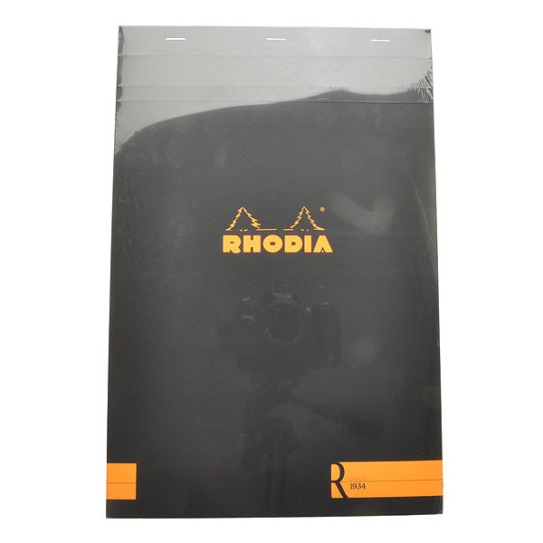 RHODIA（ロディア） 単品 ブロック R No.19 ブラック 横罫 cf192012