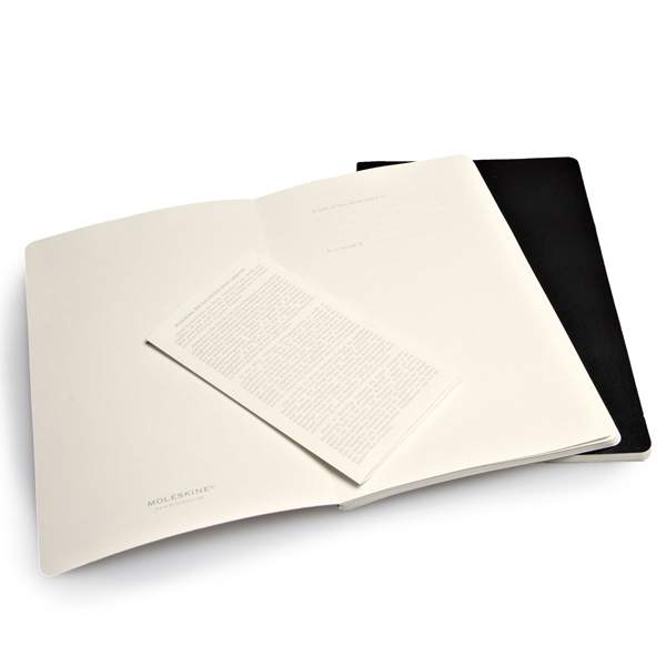 MOLESKINE（モレスキン） ラージサイズ ヴォラン ジャーナル ルールドノートブック＜横罫＞ QP721BK 5180196 ブラック 2冊セット