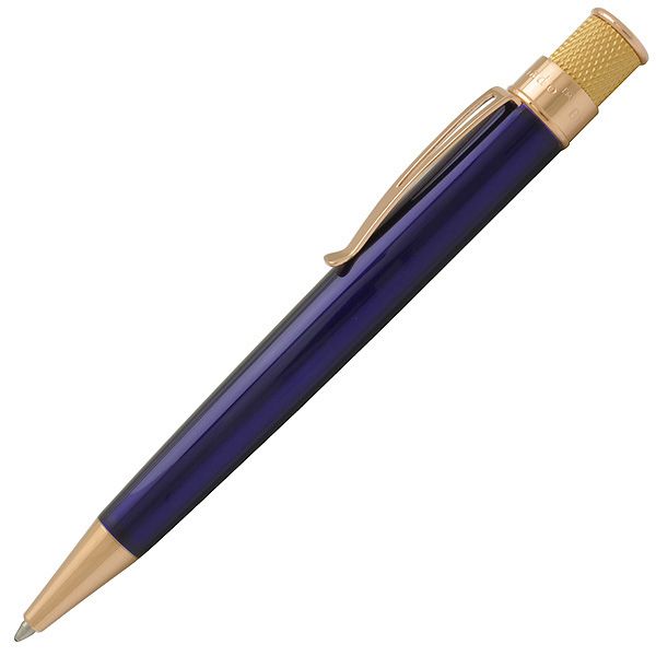 レトロ51 ボールペン トルネード ゴールドライン VRR-G1307 ブルー/ゴールド