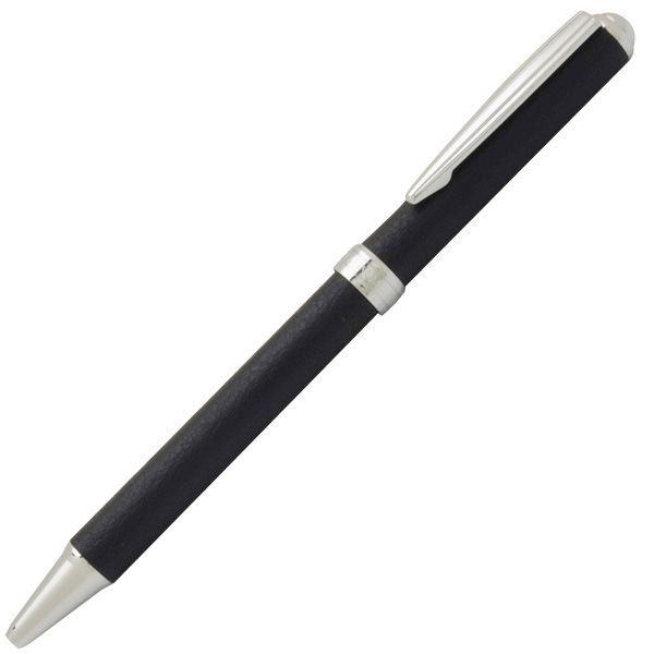 プラチナ万年筆 ボールペン アフェクション・スイッチ（牛本革軸） ブラック BSL-3400-1